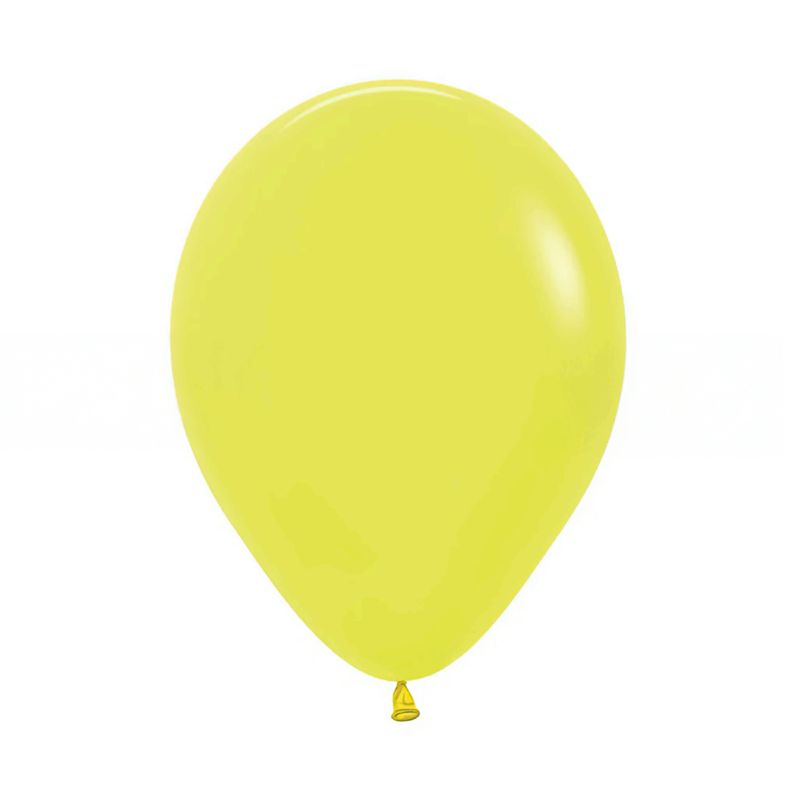 Globo latex amarillo 9"