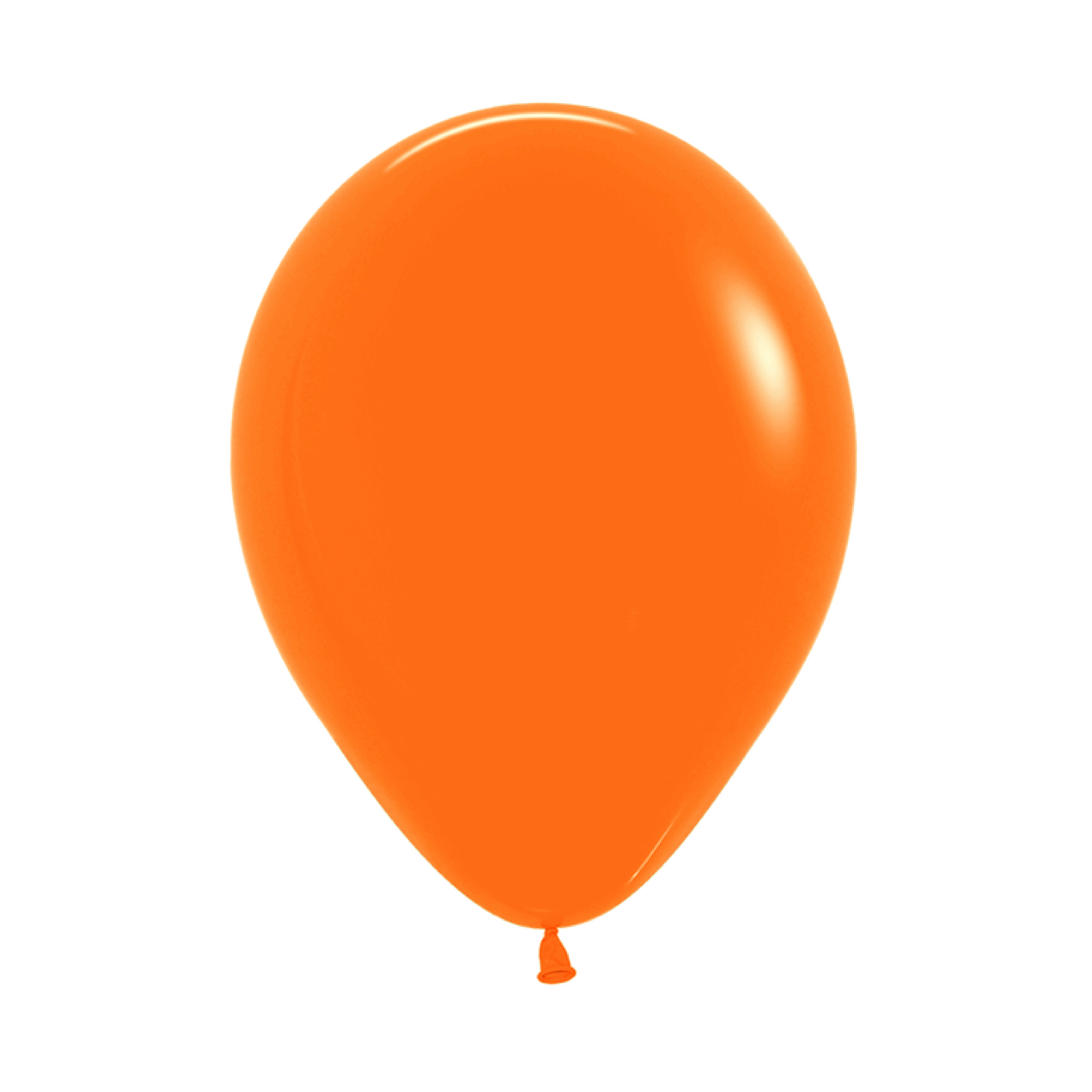 Globo latex naranja 9"