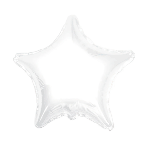 Globo estrella blanco 22"
