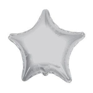 Globo estrella plata 22"