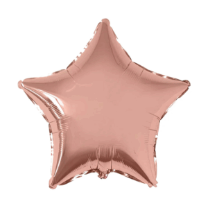 Globo estrella rose gold 22"