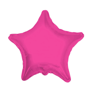 Globo estrella fucsia 22"