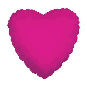 Globo corazón fucsia 18"