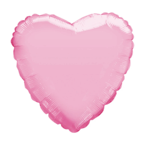 Globo corazón rosa palo 18"