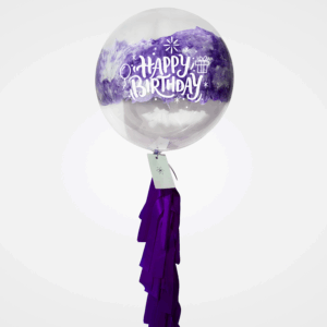 Globo burbuja 24" morado