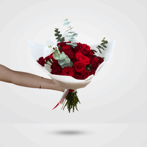 Bouquet 12 rosas y claveles